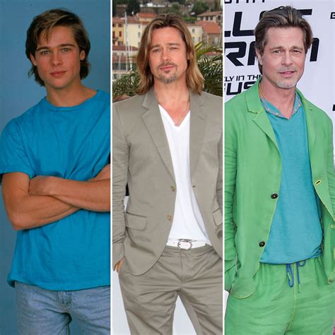 brad pitt young vs old style